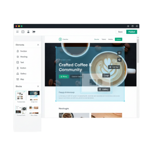 Drag & Drop Website Builder